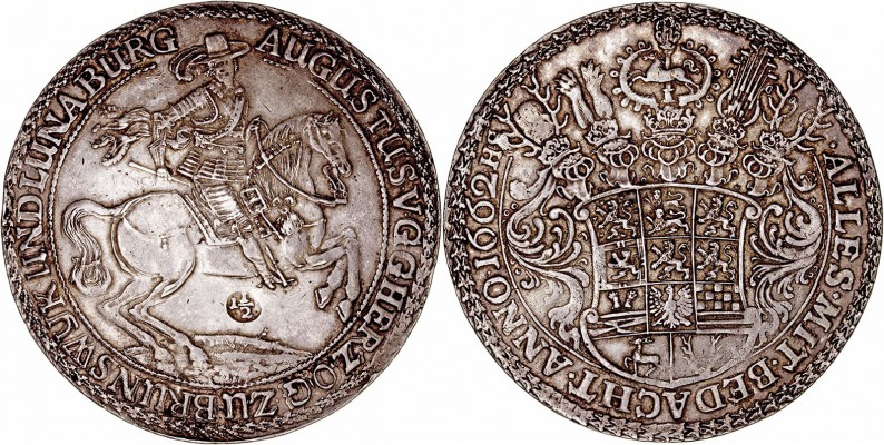 MONEDAS CENTROEUROPEAS 
ALEMANIA
AUGUSTO II
1 1/2 Taler. AR. (1634-1666). Bru...