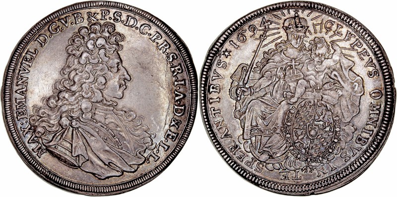 MONEDAS CENTROEUROPEAS 
ALEMANIA
MAXIMILIANO II
Taler. AR. Bayern. 1694. Maxi...