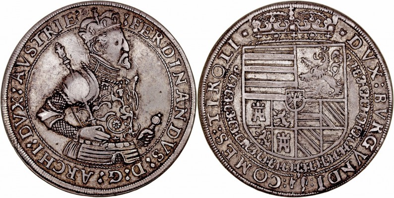 MONEDAS CENTROEUROPEAS 
AUSTRIA
FERNANDO
Taler. AR. Hall. (1564-1595). s/f. (...