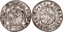 MONEDAS CENTROEUROPEAS 
AUSTRIA
2 Kreuzer. AR. Salzburgo. 1695. Johann Ernst Thun Hohenstein (1687-1709). 1,16 g. HZ.2228. MBC+