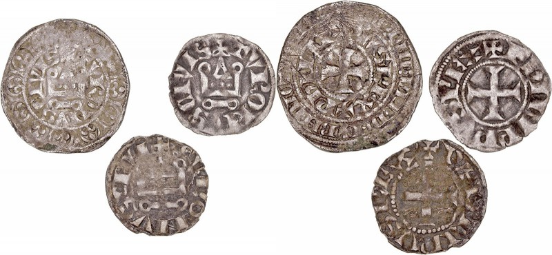 MONEDAS MEDIEVALES
FRANCIA
FELIPE III
Lote de 3 monedas. VE. (1270-1280). Din...
