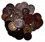 MONEDAS EXTRANJERAS
LOTES DE CONJUNTO
Lote de 40 monedas. AE. Países variados, siglo XIX. MBC+ a BC-