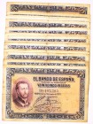 BILLETES
BANCO DE ESPAÑA
25 Pesetas. 12 octubre 1926. Serie B. Lote de 28 billetes. ED.325a. Dobleces en el centro y picos. Imprescindible examinar....