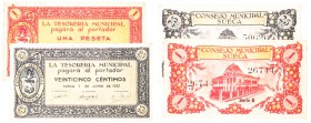 BILLETES
BILLETES LOCALES
Sueca, C.M. 1 junio 1937. 25 Céntimos y 1 Peseta. Escaso. EBC+