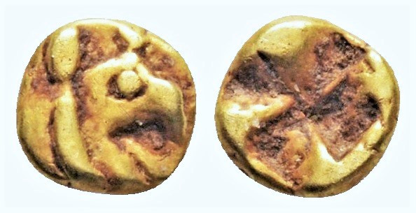 Greek
IONIA, Phokaia (or Teos) (Circa 625/600 BC). 
EL 1/24 Stater (5.6mm, 0.34 ...
