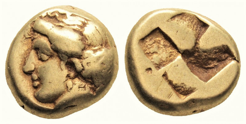 Greek
IONIA. Phokaia. (Circa 478-387 BC). 
EL Hekte (10.3mm, 2.48 g). 
Head of a...