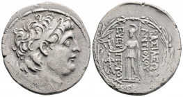 Greek 
SELEUKID KINGDOM.Antioch on the Orontes. Antiochos VII Euergetes (Sidetes) (Circa 138-129 BC). 
AR Tetradrachm (30.7mm, 16g) 
Diademed head rig...