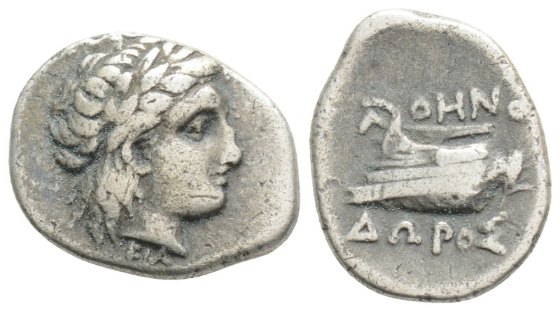 Greek
BITHYNIA,Kios. (Circa 350-300),
AR Hemidrachm (16.8mm, 2.40g)
Laureate ...