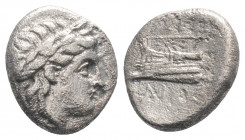 Greek
BITHYNIA. Kios. (Circa 350-300 BC). 
AR Hemidrachm (11mm, 1.24g), 
Persic standard. Sosandros, magistrate. Laureate head of Apollo to right /. Σ...