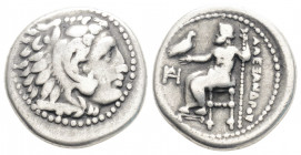 Greek
KINGS OF MACEDON. Miletos. Alexander III "the Great" (Circa 336-323 BC). Struck (Circa 325-323 BC).
AR Drachm (16.5mm, 4g)
Head of Herakles to r...
