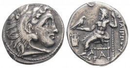 Greek
KINGS OF MACEDON. Philip III Arrhidaios. (Circa 323-317 BC). 
AR Drachm (17.5mm, 4.12 g). 
In the name and types of Alexander III. Kolophon mint...