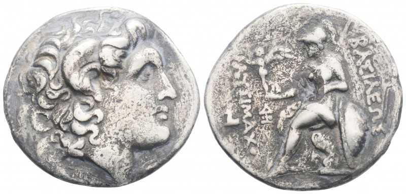 Greek
KINGS OF THRACE. Lampsakos. Macedonian. Lysimachos (Circa 305-281 BC).
AR ...
