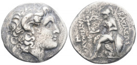 Greek
KINGS OF THRACE. Lampsakos. Macedonian. Lysimachos (Circa 305-281 BC).
AR Tetradrachm (30 mm, 15.96g)
Diademed head of the deified Alexander rig...