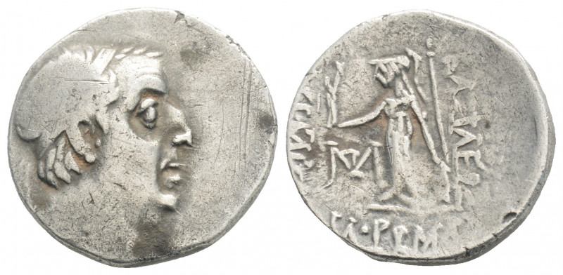 Greek
CAPPADOCIAN KINGDOM, Ariobarzanes I Philoromaios.(Circa 96-63 BC). 
AR Dra...