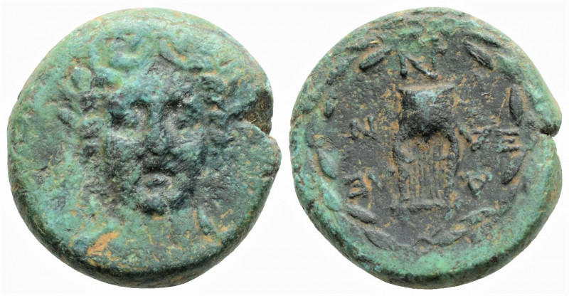 Greek
TROAS, Alexandria. (Circa 164-135 BC). 
AE Bronze (18.7mm,5.26g)
Laureate,...