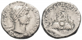 Roman Provincial 
CAPPADOCIA. Caesarea. Hadrian (117-138 AD)
AR Didrachm(21mm 6,80g)
Obv: ΑΔΡΙΑΝΟС СЄΒΑСΤΟС.Laureate head right.
Rev: ΥΠΑΤΟС Γ ΠΑΤΗΡ Π...