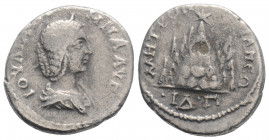 Roman Provincial
CAPPADOCIA. Caesaraea-Eusebia. Julia Domna, Augusta, (193-217). 
AR Drachm (18mm, 2.92g), 
Obv: IOYΛIA ΔOMNA•AYΓ Draped bust of Julia...