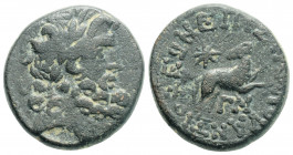 Roman Provincial
SYRIA, Seleucis and Pieria. Antioch. Pseudo-autonomous issue. (CY 43 = 12/3 AD)
AE Bronze, (20.3mm, 7.90g), 
Obv: Laureate head of Ze...