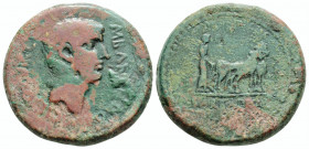 Roman Provincial
MYSIA, Parium, Augustus ( BC 27-14 AD) . 
AE Bronze (24.6mm, 10g)
Obv: M BARBATIO MN ACILIO II VIR C G I P, bare head right 
Rev: Pon...
