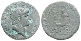 Roman Provincial
LYCAONIA. Iconium. Nero (54-68 AD). 
AE Bronze (24,6mm, 10.97g)
Obv: NEPWN KAICAP CEBACTOC. Laureate head right.
Rev: ΠOΠΠAIA CEBACTH...