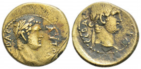 Roman Provincial
MYSIA. Germe. Titus and Domitian (Caesares, 69-79 and 69-81 AD). 
Ae Bronze (17.9mm, 3.1g)
Obv: AYTO KAI CEBAC. Laureate head of Titu...