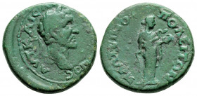 Roman Provincial
THRACE. Plotinopolis. Antoninus Pius (138-161 AD)
AE Bronze (19,9 mm 5,14 g)
Obv: AΥT KAIΣAΡ ANTΩNEINOΣ. Laureate head right.
Rev: PL...