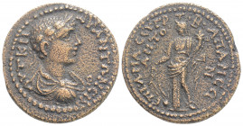 Roman Provincial
PHRYGIA, Apamea, Elegabalus (218-222 AD)
AE Bronze ( 26,8 mm 8,23g)
Obv: ΑΥΤ Κ Μ ΑΥΡ ΑΝΤΩΝƐΙΝΟϹ. laureate head of Elagabalus, r., wit...
