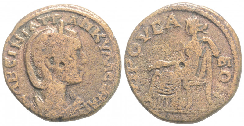 Roman Provincial 
BITHYNIA. Prusa ad Olympum. Tranquillina (Augusta, 241-244 AD)...