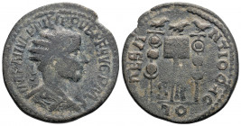 Roman Provincial
PISIDIA, Antioch. Philip I. (244-249 AD). 
AE Bronze (28.3mm, 9.29g)
Obv: Radiate, draped, and cuirassed bust right
Rev:Vexilium betw...