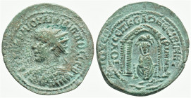 Roman Provincial
MESOPOTAMIA, Nisibis, Philip II ( 247-249 AD).
AE Bronze (28.2mm, 8.13g)
Obv: AYTOK M IOVΛI ΦIΛIΠΠOC CЄB, radiate and cuirassed bust ...