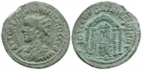 Roman Provincial
MESOPOTAMIA, Nisibis, Philip II, ( 247-249 AD).
AE Bronze (26.1mm, 8.91g)
Obv: AYTOK M IOVΛI ΦIΛIΠΠOC CЄB, radiate and cuirassed bust...