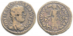 Roman Provincial
BITHYNIA, Apameia, Valerian I (253-260 AD)
AE Bronze (25mm 6,83g)
Obv: IMP C P LIC VALERIANVS AVG, radiate, draped bust right.
Rev:CO...