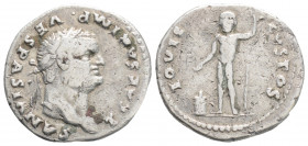 Roman Imperial 
Titus as Caesar,( 69-79 AD) Rome
AR Denarius (19,1mm 2.96g)
Obv: T CAESAR IMP VESPASIANVS.Laureate head right.
Rev: IOVIS CVSTOS. Jupi...