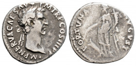 Roman Imperial
Nerva, (96-98 AD).Rome 
AR Denarius (17,9 mm, 3.35 g)
Obv: IMP NERVA CAES AVG P M TR P COS III P P Laureate head of Nerva to right. 
Re...