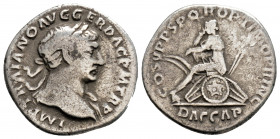 Roman Imperial 
Trajan (98-117 AD) Rome.
AR Denarius (18,3mm, 2,94g).
Obv: IMP TRAIANO AVG GER DAC P M TR P. Laureate bust right, with slight drapery....