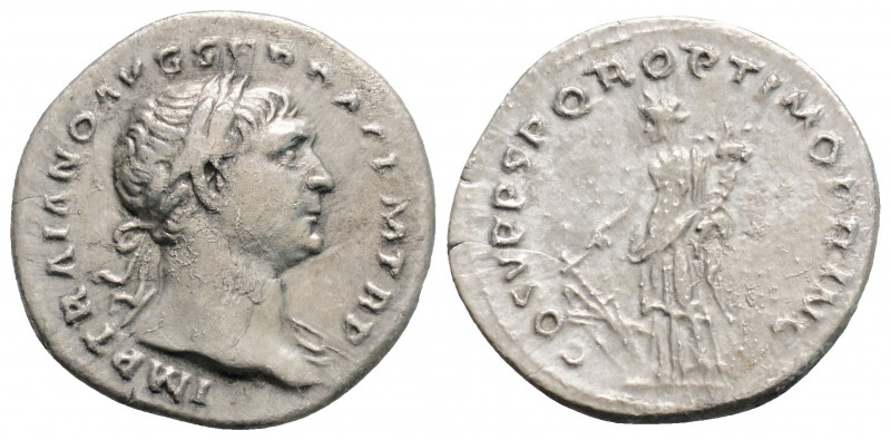 Roman Imperial
Trajan (98-117 AD) Rome.
AR Denarius (19,1mm 2,88g) 
Obv: IMP TRA...