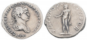 Roman Imperial
Trajan (98-117 AD ) Rome
AR denarius (20,6mm 3,39) 
Obv: IMP CAES NER TRAIANO OPTIMO AVG GER DAC, laureate, draped bust of Trajan right...