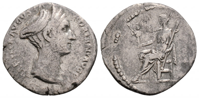 Roman Imperial
Sabina (128-136/7 AD) Rome.
AR Denarius (18mm 2.75g)
Obv: SABINA ...