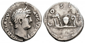 Roman Imperial
Hadrian, (117-138 AD) Rome.
AR Denarius (18.7 mm, 3.26 g)
Obv: HADRIANVS AVGVSTVS Laureate head of Hadrian to right, with slight draper...