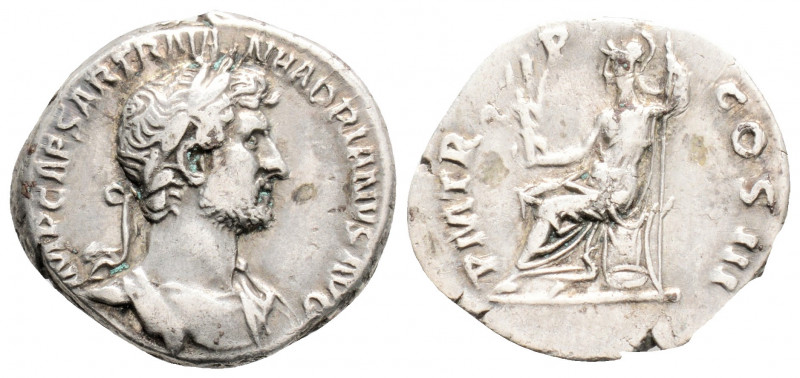 Roman Imperial
Hadrian (117-138 AD) Rome. 
AR denarius (18,5 mm 3,16g)
Obv: IMP ...