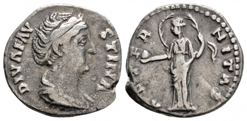 Roman Imperial
Diva Faustina I (after 141 AD).Rome 
AR Denarius (17,4 mm 3g)
Obv...