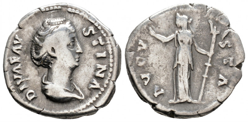 Roman Imperial
Diva Faustina I (141-161 AD) Rome.
AR Denarius (19,2 mm 3,50g) 
O...