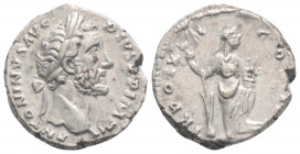 Roman Imperial 
Antoninus Pius (138-161 AD) Rome
AR Denarius (17,2mm 3,27g)
Obv: ANTONINVS AVG PIVS P P IMP II. Laureate head right.
Rev: TR POT XX CO...