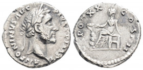 Roman Imperial 
Antoninus Pius. (138-161 AD) Rome
AR denarius (17,1mm 2,65g)
Obv: ANTONINVS AVG PIVS P P IMP II, laureate head of Antoninus Pius right...