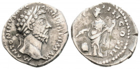 Roman Imperial
Marcus Aurelius (161-180 AD) Rome
AR denarius (19mm, 3g) 
Obv: M ANTONINVS AVG ARM PARTH MAX Laureate head of Marcus Aurelius on the ri...