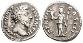 Roman Imperial
Marcus Aurelius (161-180 AD) Rome
AR denarius (18,7mm, 3,20g) 
Obv: M ANTONINVS AVG IMP II. Bareheaded and cuirassed bust right.
Rev: T...