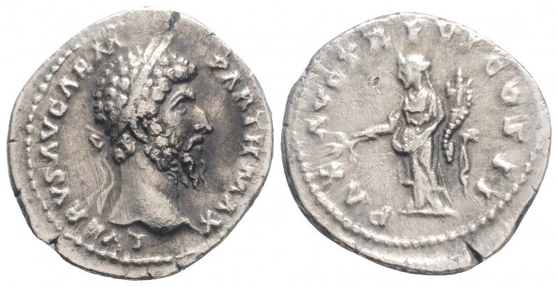 Roman Imperial
Lucius Verus (161-169 AD) Rome
AR Denarius (19,9 mm, 3,16g)
Obv: ...