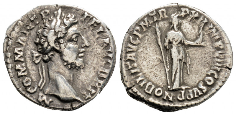 Roman Imperial
Commodus (180-192 AD) Rome
AR Denarius (18,6mm 3g)
Obv: M COMM AN...