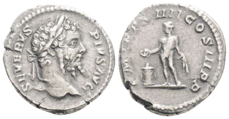 Roman Imperial
Septimius Severus (193-211AD ) Rome,
AR denarius (18,5mm 2,57g)
O...