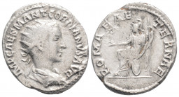Roman Imperial
Gordian III, (238-244 AD) Rome
AR Antoninianus (22,5 mm, 4,35g)
Obv: IMP CAES M ANT GORDIANVS AVG.
Radiate, draped and cuirassed bust r...